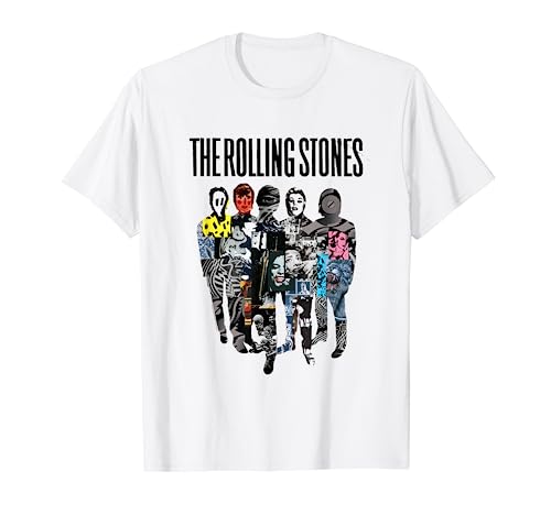 Rolling Stones Official Silhouette Collage T-Shirt