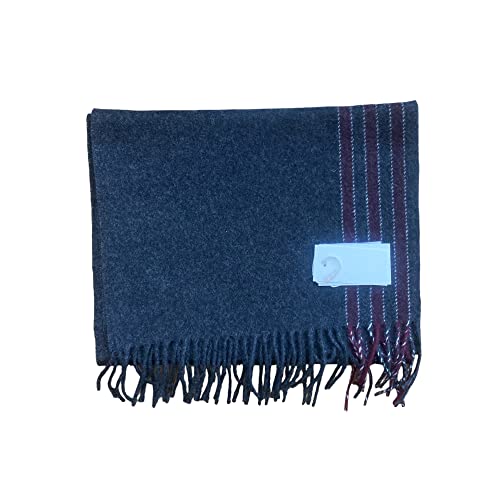 AVANT CLOTHING CO Cashmere woven scarf with stripe (Grey)