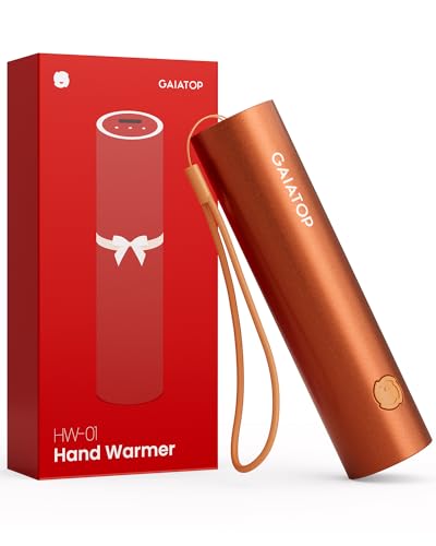 Gaiatop Hand Warmers Rechargeable, Electric Portable Pocket Heater Rechargeable Hand Warmer Heat Therapy Great Gifts for Raynauds, Hunting, Golf, Camping, Women, Men