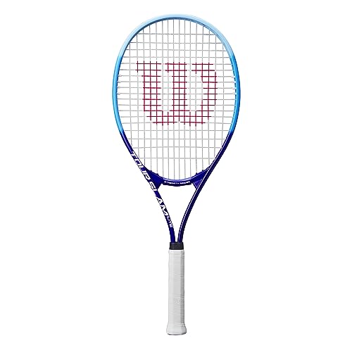 Wilson Tour Slam Lite Adult Recreational Tennis Racket - Grip Size 3: 4 3/8', Light Blue/Dark Blue