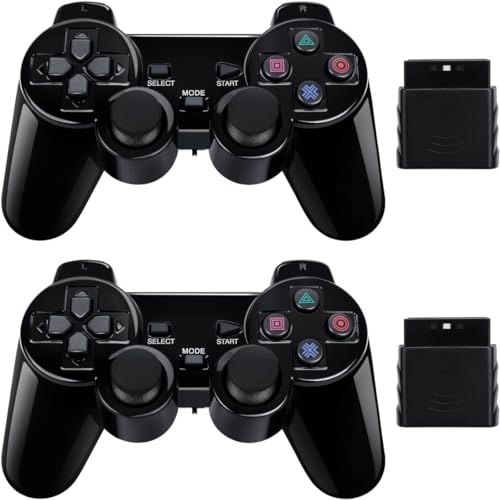 BLUE LAKE Performance 3 in 1 wireless game controller PS2 joystick compatible with PS2/PS1/ANDROID box/PC with double shock function