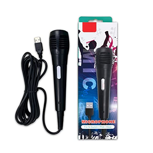 GAMFAMI 3M 10FT Wired USB Microphone for PS4/Microsoft Xbox 360/ Xbox One/Nintendo Switch and PC