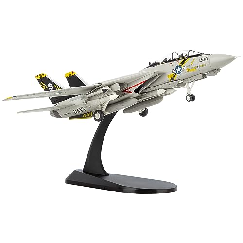 Lose Fun Park 1:100 Military Model Plane Grumman F-14A Tomcat Alloy Fighter Plane Model,Model Airplane for Collection and Gift.