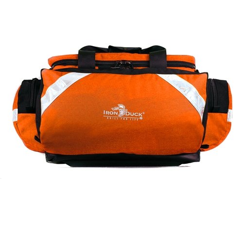 Iron Duck 32325-O Ultra Soft Box Plus Trauma Bag with Deluxe Ergonomic Padded Shoulder Strap and Nylon Handles, Nylon, Orange