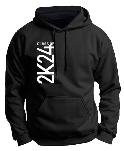 Graduation Party Supplies Class of 2024 2K24 Graduation Premium Hoodie Sweatshirt Medium Black