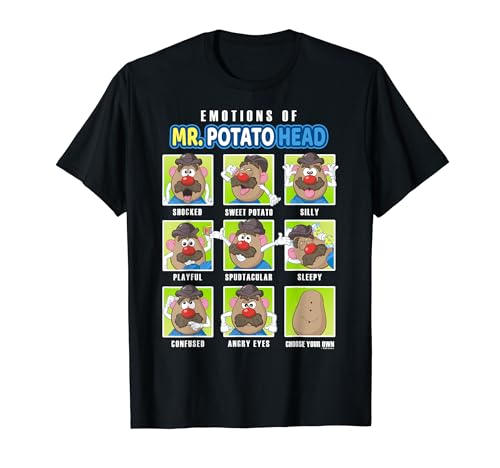 Mr. Potato Head Emotions Color Retro Box Up Faces T-Shirt