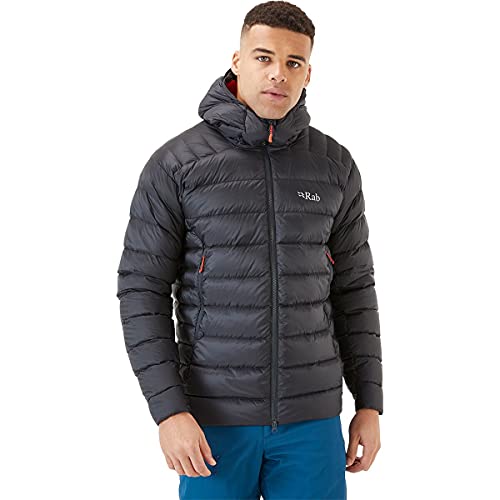 RAB Men's Electron Pro Down Jacket for Climbing & Mountaineering - Anthracite - Small