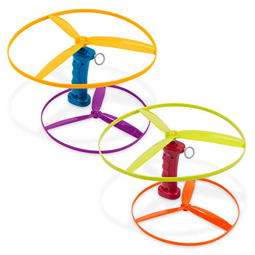 Battat – Flying Disc Toy – 2 Launchers & 4 Discs – Helicopter Playset – Outdoor Toys For Summer – 3 Years + – Skyrocopter