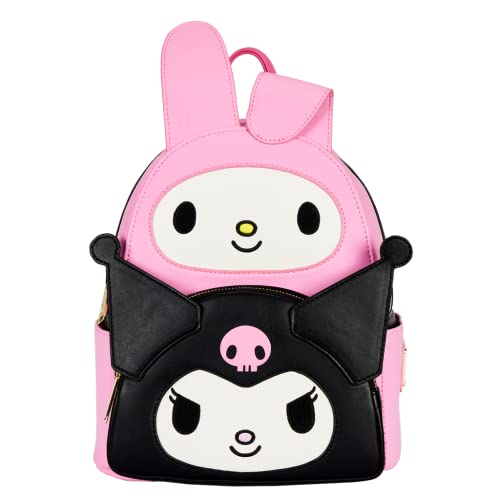 Loungefly Sanrio Hello Kitty My Melody Kuromi Double Pocket Adult Womens Double Strap Shoulder Bag Purse