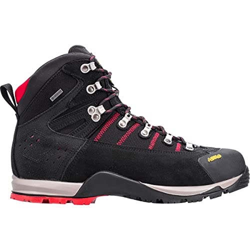 Asolo Fugitive GTX Wide Hiking Boot - Men's Black/Red, 9.5