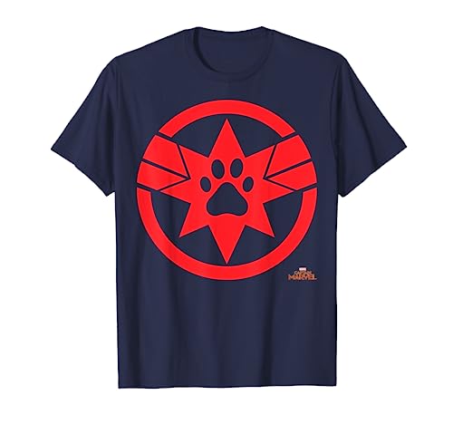 Captain Marvel Goose Cat Paw Symbol Graphic T-Shirt T-Shirt