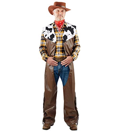 fun shack Adult Cowboy Costume Men, Mens Costume Cowboy, Mens Cowboy Costumes For Adults, Halloween Cowboy Costume Men,
