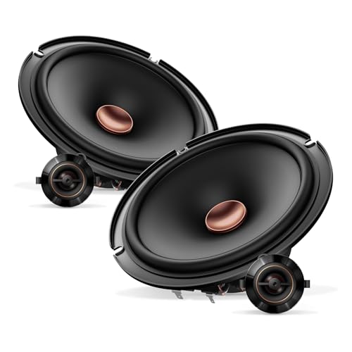 PIONEER TS-D65C, 2-Way Car Audio Speakers, Full Range, Clear Sound Quality, Easy Installation and Enhanced Bass Response, 6.5” Speakers,Black
