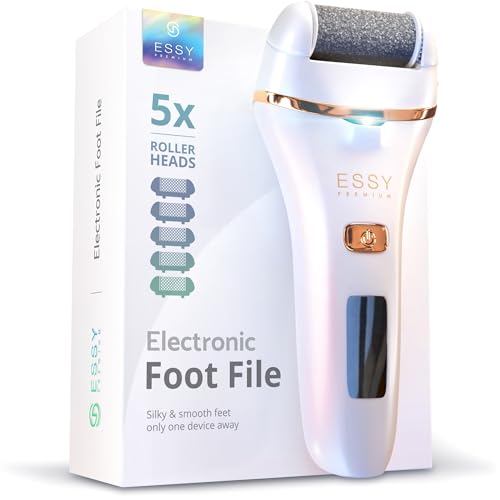 Essy Electric Foot Callus Remover Foot File Electric Callus Remover for Feet Electric Foot Filer Dead Skin Remover for Feet Callous Remover Tool Electric Pedicure Electric Foot File Kit