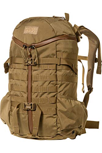 Mystery Ranch 2 Day Backpack - Tactical Daypack Molle Hiking Packs, Coyote, SM/MD