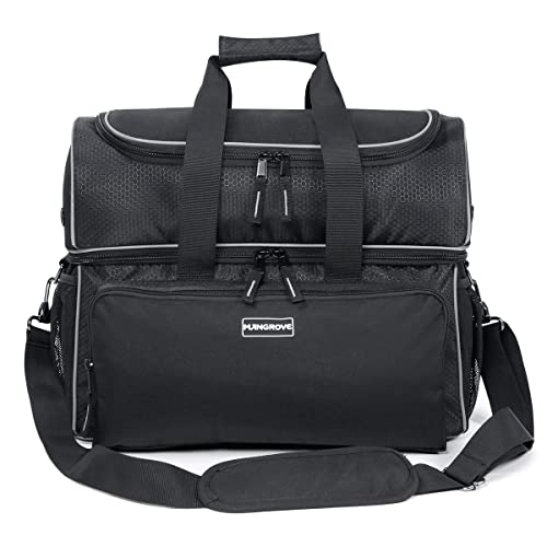 Mangrove Bowling Ball Bag 2 Ball Bowling Bag - 2022 Two Ball Bowling Bags with Double Ball Holder - Fits Bowling Shoes Up to Mens Size 16 and Accessories