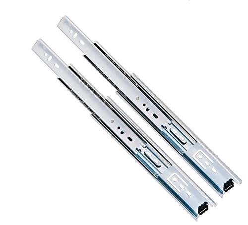 10 Pack Promark 3-Section 100 LB Capacity Full Extension Ball Bearing Side Mount Drawer Slides (22 Inches)
