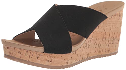 CL by Laundry Women's Kindling Wedge Sandal, Black, 8