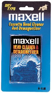 Maxell Cassette Head Cleaner and Demagnetizer - Dry Type A-450