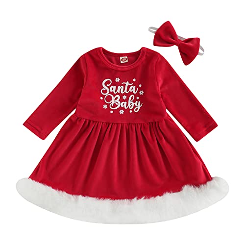 Infant Toddler Baby Girl Christmas Derss Christmas Tree Plaid Lace Party Dress Princess Dress+Vest Christmas Clothes Set(EChristmas,5-6T)