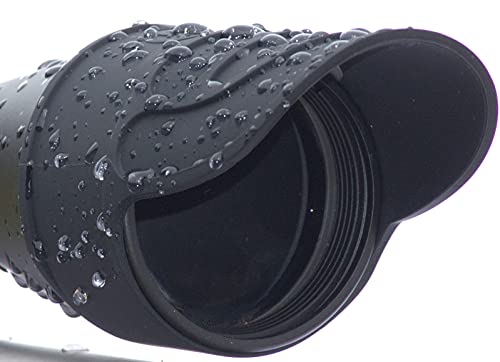DOWN UNDER OUTDOORS Silicone Rubber Scope Binocular Cover Sunshade Rain Cap Eye Piece Objective Lens Spotting Optics Flip Up Protector 40mm 44mm 50mm 56mm Sold Individually (Small)