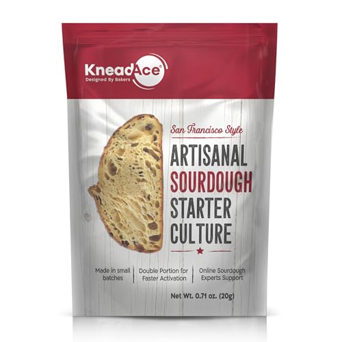 KneadAce Sourdough Starter Culture, Fast Activation Sour dough Starter, Your Cornerstone of Perfect Sourdough Bread Baking.