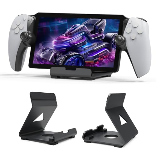 QUUREN Alloy Stand Designed for Playstation Portal Handheld Console with Anti-Slip Silicone Pad for PS5 Portal/Steam Deck/ROG Ally/Switch Console/Phone