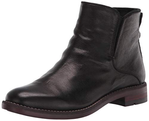 Franco Sarto Womens Marcus Flat Ankle Bootie Black Leather 7.5 M