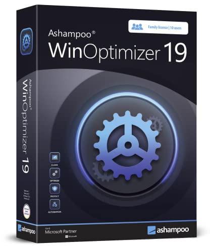 WinOptimizer 19 - 10 USER - Superior performance, stability and privacy - compatible with Windows 11, 10, 8.1, 8, 7