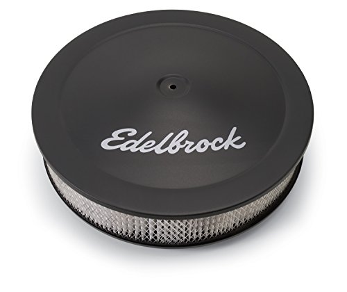 Edelbrock 1223 Pro-Flo Black Finish 3' Round Air Filter Element with 14' Diameter