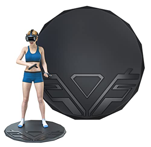 Skywin VR Mat Round - 35' Virtual Reality Matt Helps Determine Direction and Position of Your Feet During Game, Prevents Players from Hitting and Breaking Objects in Surroundings