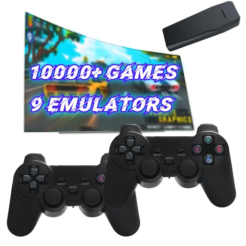 Nikodocr Retro Game Console, Plug & Play Video TV with 10000+ Games, 9 Emulators, 4K HDMI Output, Dual Controllers(64G)