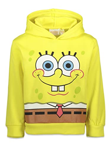 Nickelodeon SpongeBob SquarePants Big Boys Fleece Pullover Hoodie Yellow 14-16