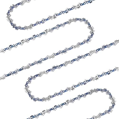 4 Pack 18 Inch Chainsaw Chain 3/8' LP Pitch .050'' Gauge 62 Drive Links Fits Poulan, Craftsman, Echo, Homelite and more