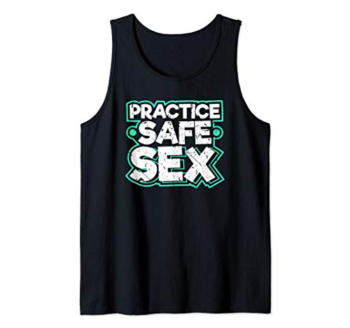 Practice Safe Sex Birth Control Condom STD Prevention Tank Top