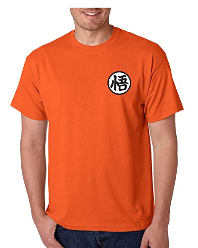 ALLNTRENDS Adult T Shirt Training Symbol Trendy Shirt Popular (XL, Orange)