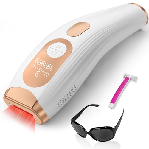 ARTOLF Laser Hair Removal IPL Laser Hair Removal for Women and Men Permanent, 999999 Flashes, At-Home Hair Removal Device for Facial Legs Arms Whole Body Use (White Gold)