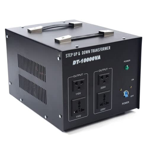 BJTDLLX 8000W Voltage Transformer, 8000W Voltage Converter Transformer Power Step Up/Down 110V to/from 220V, Heavy Duty Voltage Converter USB Transformer Power Converter Circuit Breaker