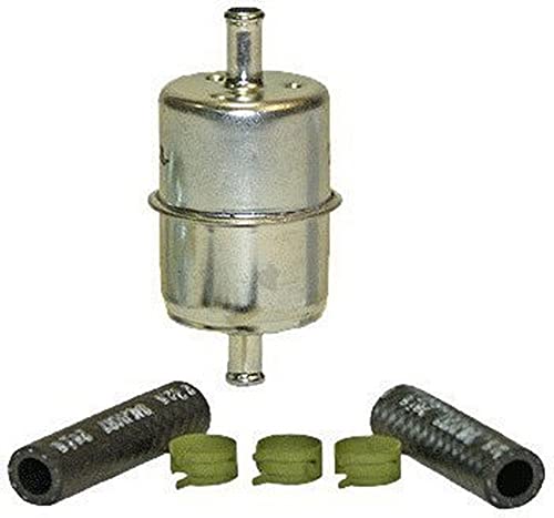 WIX 33033 Universal In-Line Fuel Filter with 3/8â€ Clamp-On Inlet/Outlet, Max Pressure 60-PSI