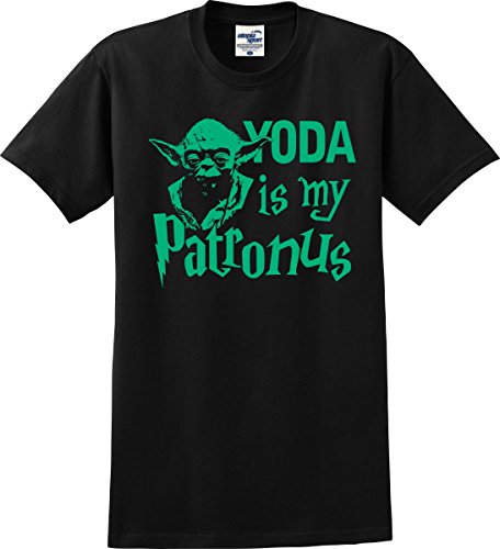 Yoda is My Patronus Unisex T-Shirt (S-5X) (XX-Large, Fossil Black)