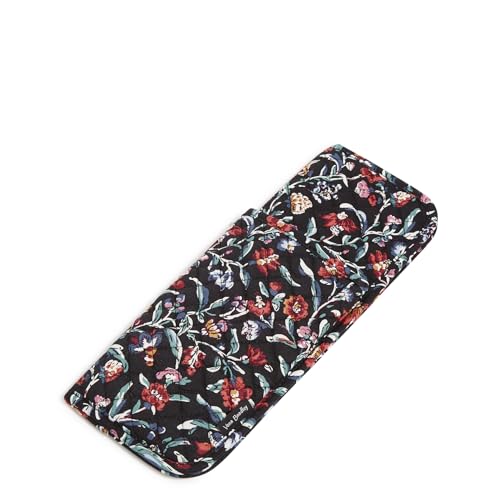 Vera Bradley Women's Cotton Heat Resistant Curling & Flat Iron Holder, Perennials Noir, One Size