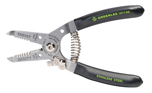 Greenlee Hand Tools Stainless Steel Wire Stripper (1917-SS), 16-26AWG