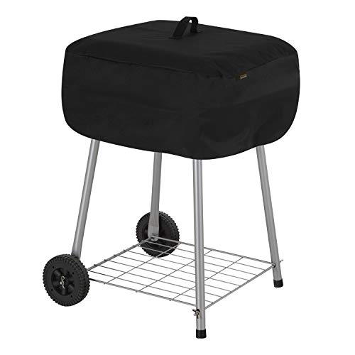 Modern Leisure 2974 Basics Walk-A-Bout Charcoal Grill Cover (21.5 L x 21.5 D x 14.5 H inches) Water-Resistant, Black