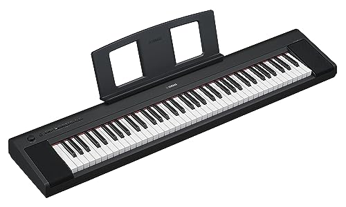 Yamaha 76-Key Piaggero Ultra-Portable Digital Piano, Black (NP35B)