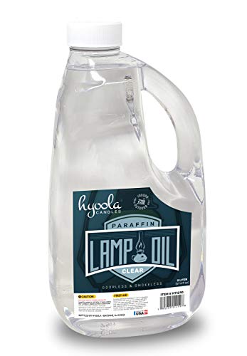 HYOOLA Liquid Paraffin Lamp Oil - Clear Smokeless, Odorless, Ultra Clean Burning Fuel for Indoor and Outdoor Use - Highest Purity Available - 2 Liter