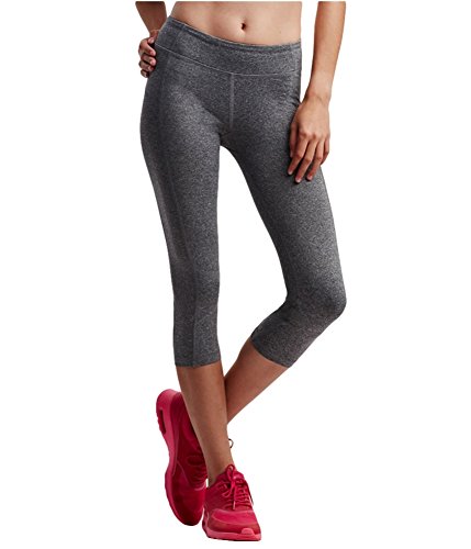 AEROPOSTALE Womens The Best Booty Crop Casual Leggings, Grey, Large