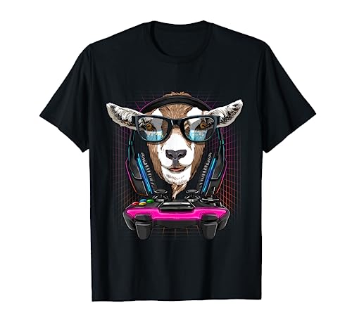 Goat Gamer PC Computer Video Game Lover Streaming Gaming T-Shirt
