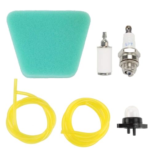 Buckbock 530037793 Air Filter Fuel Fuel Line Primer Bulb Spark Plug Replacement Maintenance Kit for Poulan Woodshark Wild Thing Craftsman 42CC Chainsaw Parts
