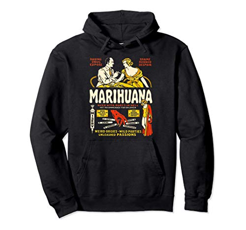 Cool Anti Weed Shirt Art-Marihuana Marijuana Weed Propaganda Pullover Hoodie