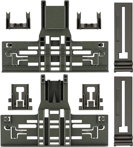 Upgraded WPW10546503 W10546503 Dishwasher Top Rack Adjuster Compatible with Kitchenaid Dishwasher Parts Upper Rack W10546503 dishwasher replacement parts For Whirlpool kenmore Dishwasher Rack(8 Packs)